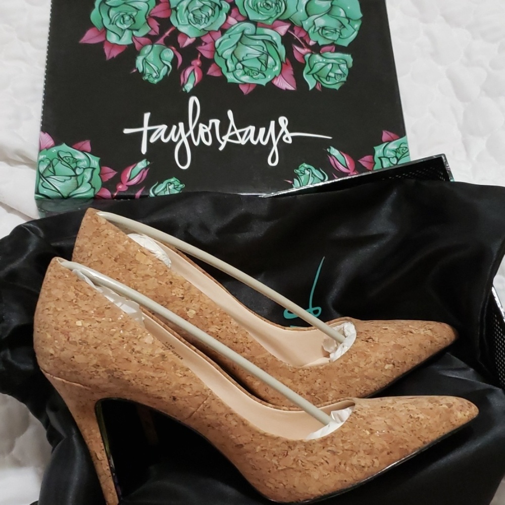 Cork stilettos